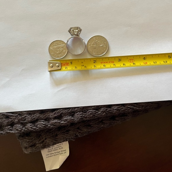 Smokey topaz sterling vintage ring - Picture 15 of 16